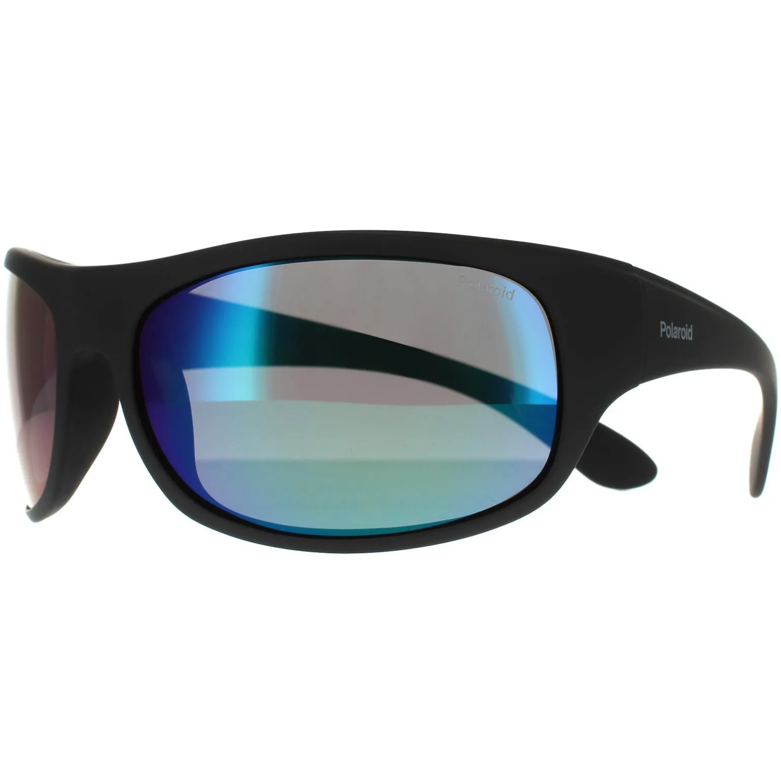 Polaroid Sunglasses 07886 3OL 5Z Matte Black Green Mirror Polarized
