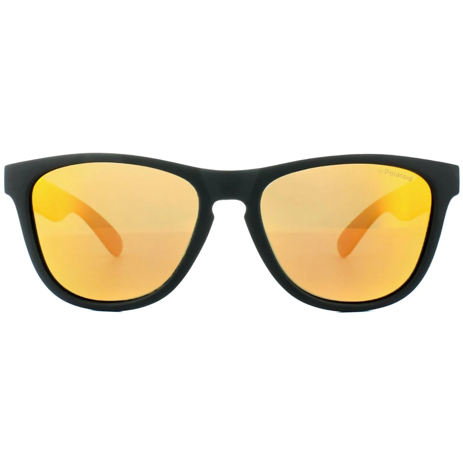 Polaroid Sunglasses P8443 9CA L6 Black Rubber Grey Red Mirror Polarize