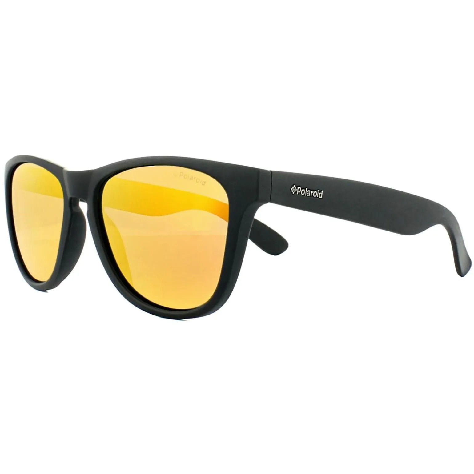 Polaroid Sunglasses P8443 9CA L6 Black Rubber Grey Red Mirror Polarize