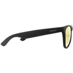 Polaroid Sunglasses P8443 9CA L6 Black Rubber Grey Red Mirror Polarize