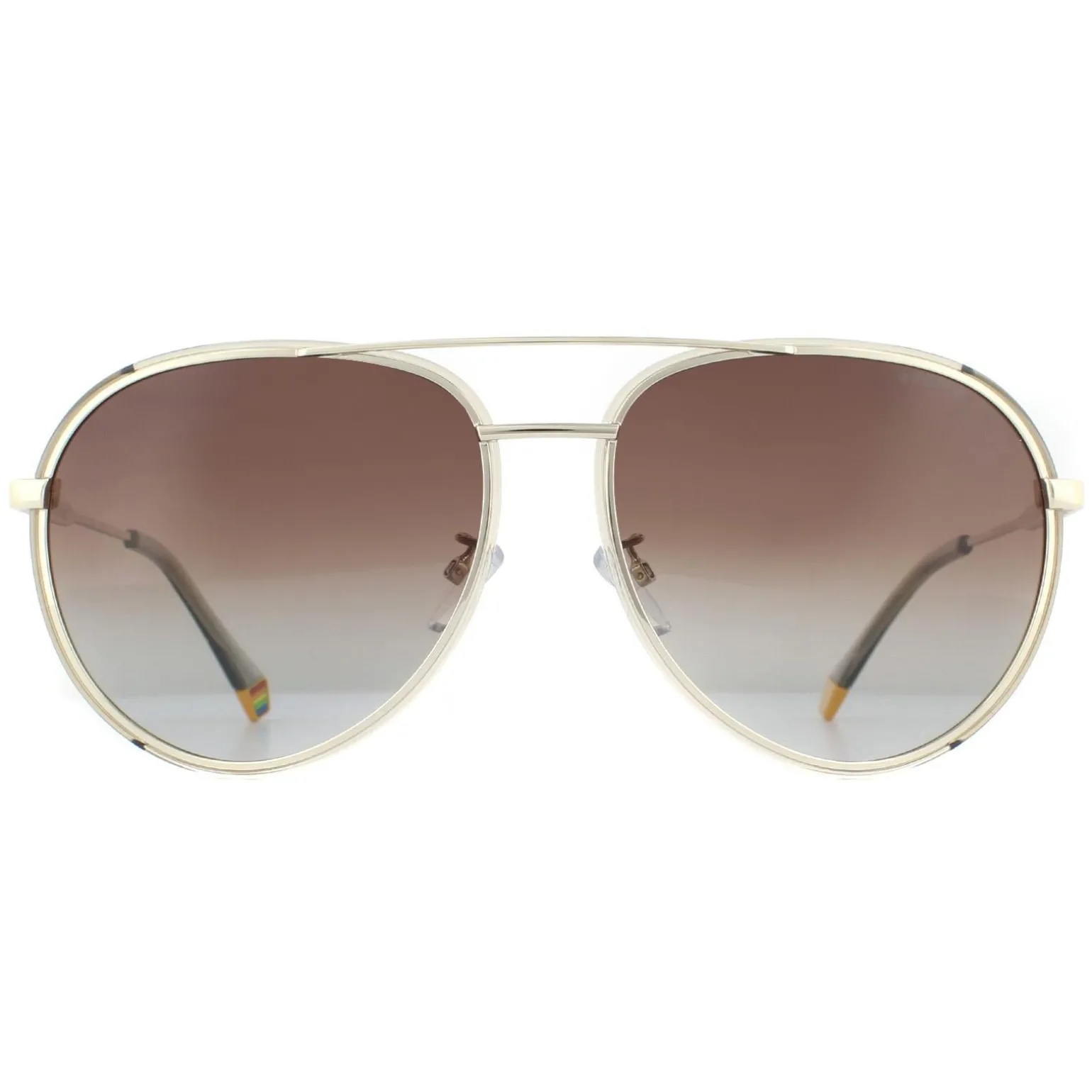 Polaroid Sunglasses PLD 6116/G/S 84E LA Gold Beige Brown Gradient Pola