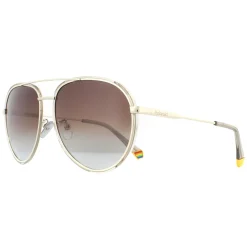 Polaroid Sunglasses PLD 6116/G/S 84E LA Gold Beige Brown Gradient Pola