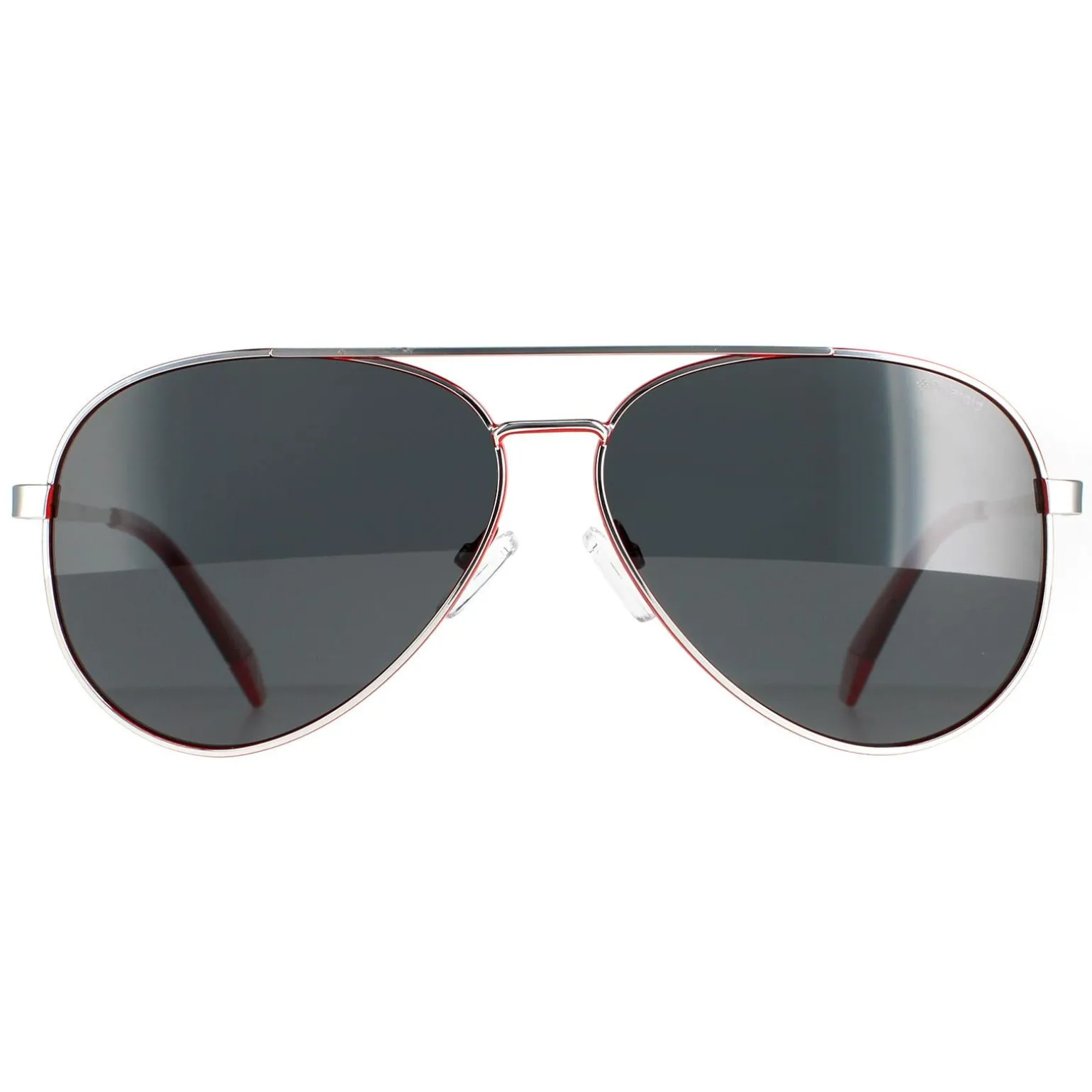 Polaroid Sunglasses PLD 6069/S/X J2B/M9 Silver Red Grey Polarized