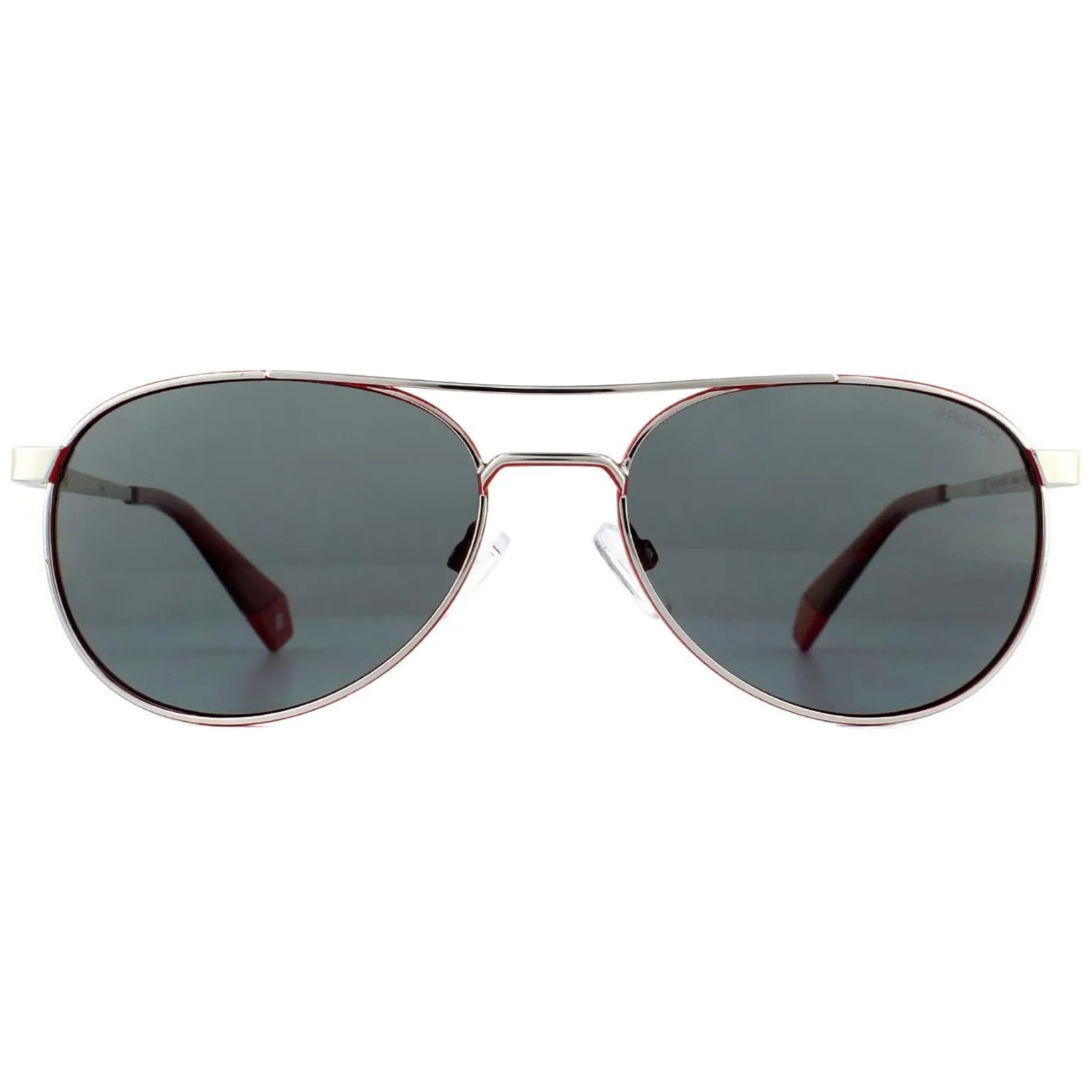 Polaroid Sunglasses PLD 6070/S/X J2B M9 Silver Red Grey Polarized