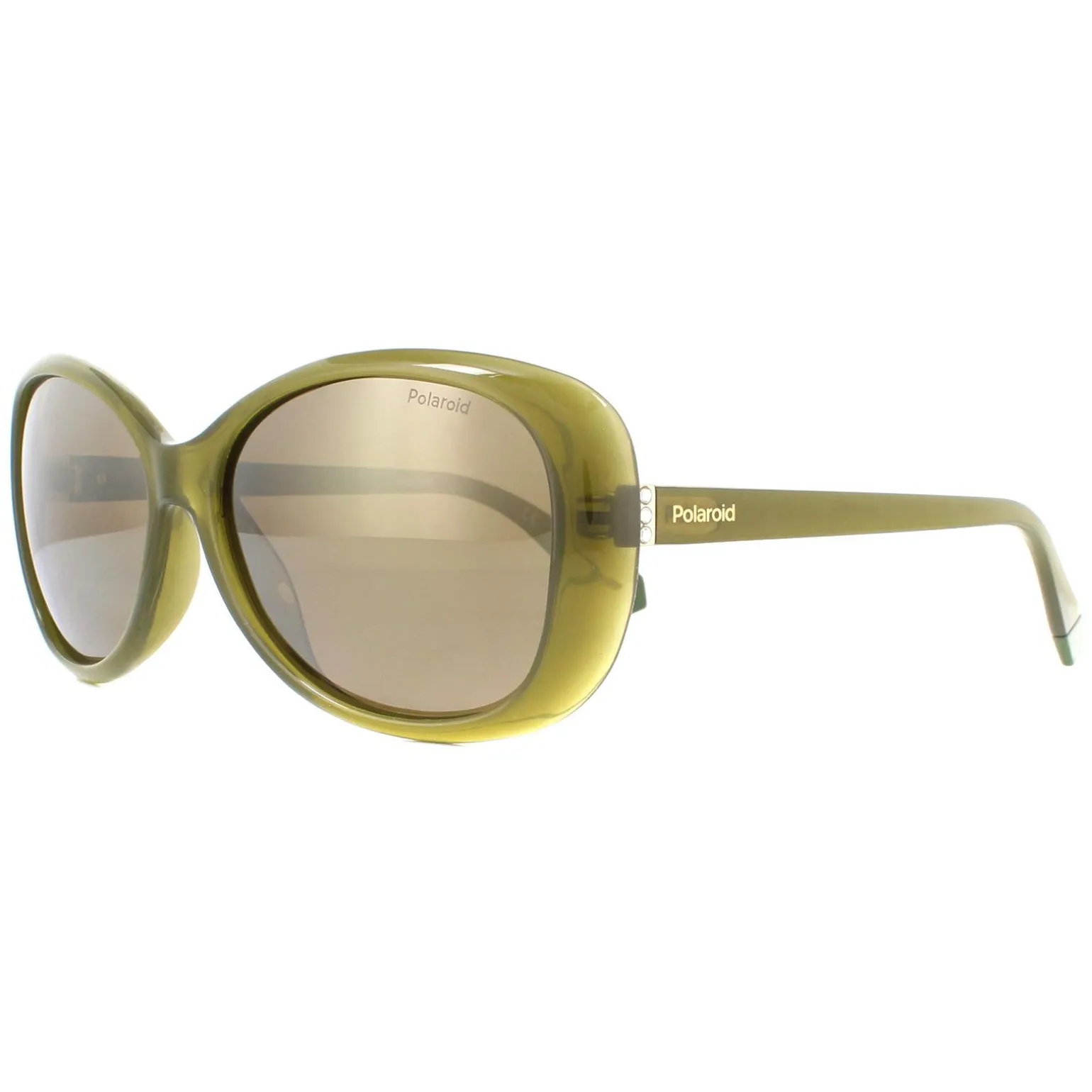 Polaroid Sunglasses PLD 4097/S 4C3 LM Olive Grey Gold Mirror Polarized