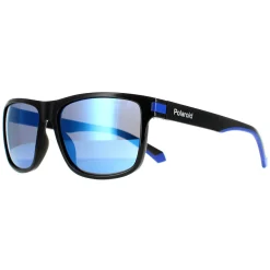 Polaroid Sunglasses PLD 2123/S D51 5X Black Blue Blue Mirror Polarized