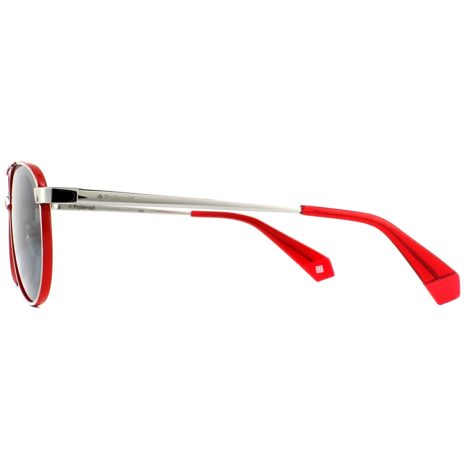 Polaroid Sunglasses PLD 6070/S/X J2B M9 Silver Red Grey Polarized