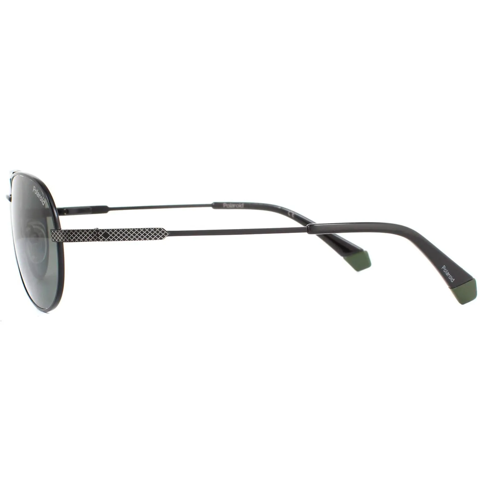 Polaroid Sunglasses PLD 2100/S/X 003 UC Matte Black Green Polarized