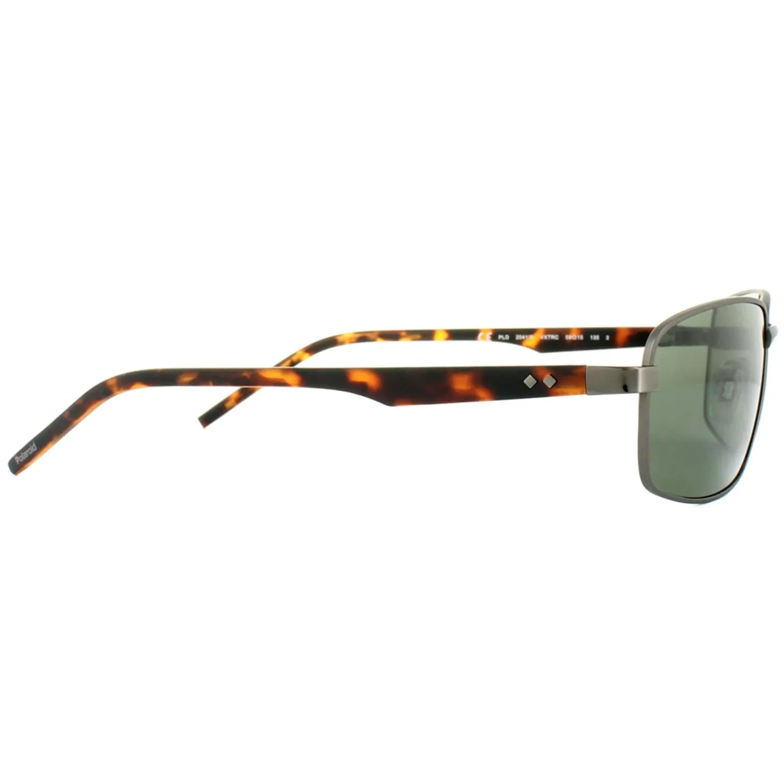 Polaroid Sunglasses PLD 2041/S VXT RC Silver Havana Green Polarized