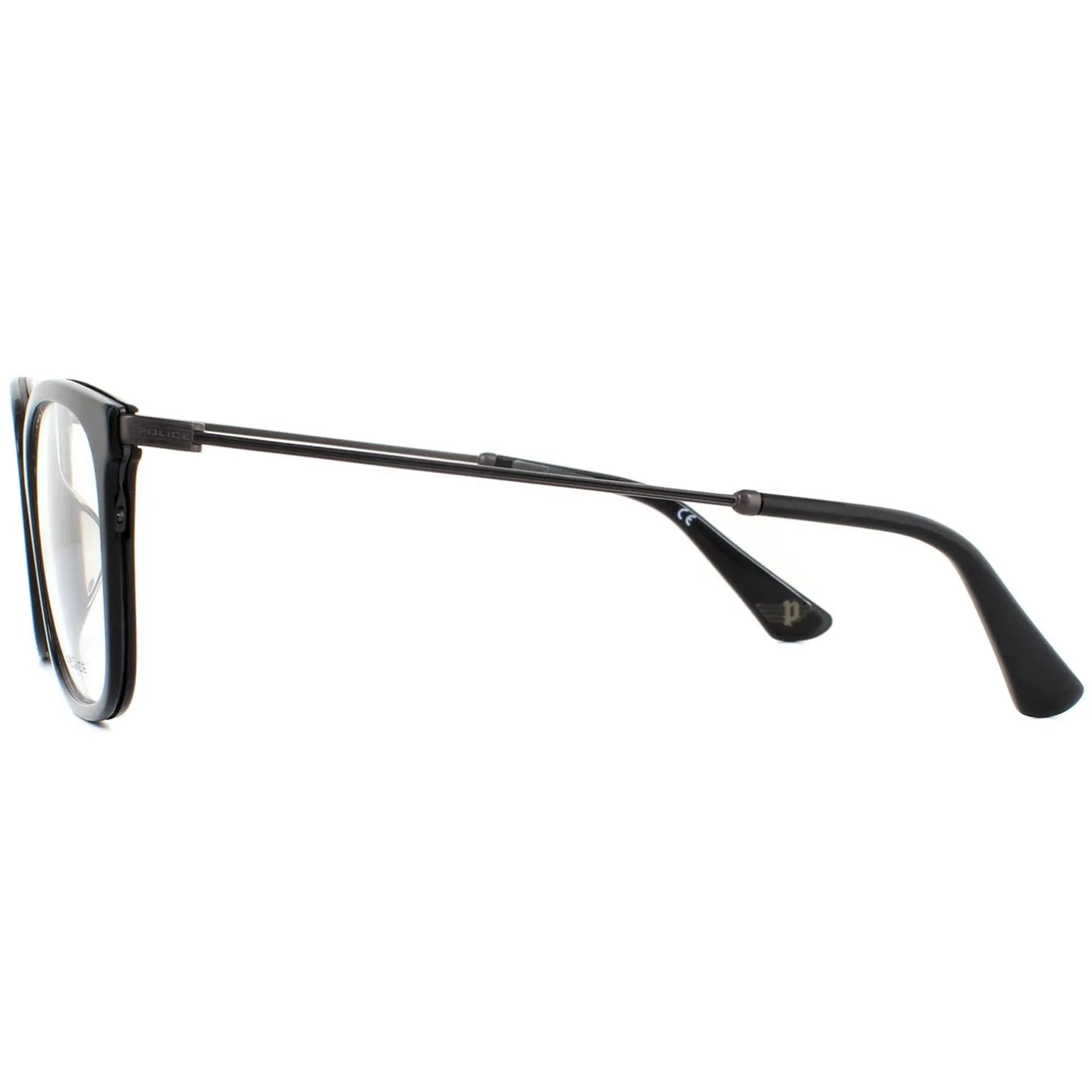Police Glasses Frames Avenue 3 VPL561 0700 Shiny Black Men