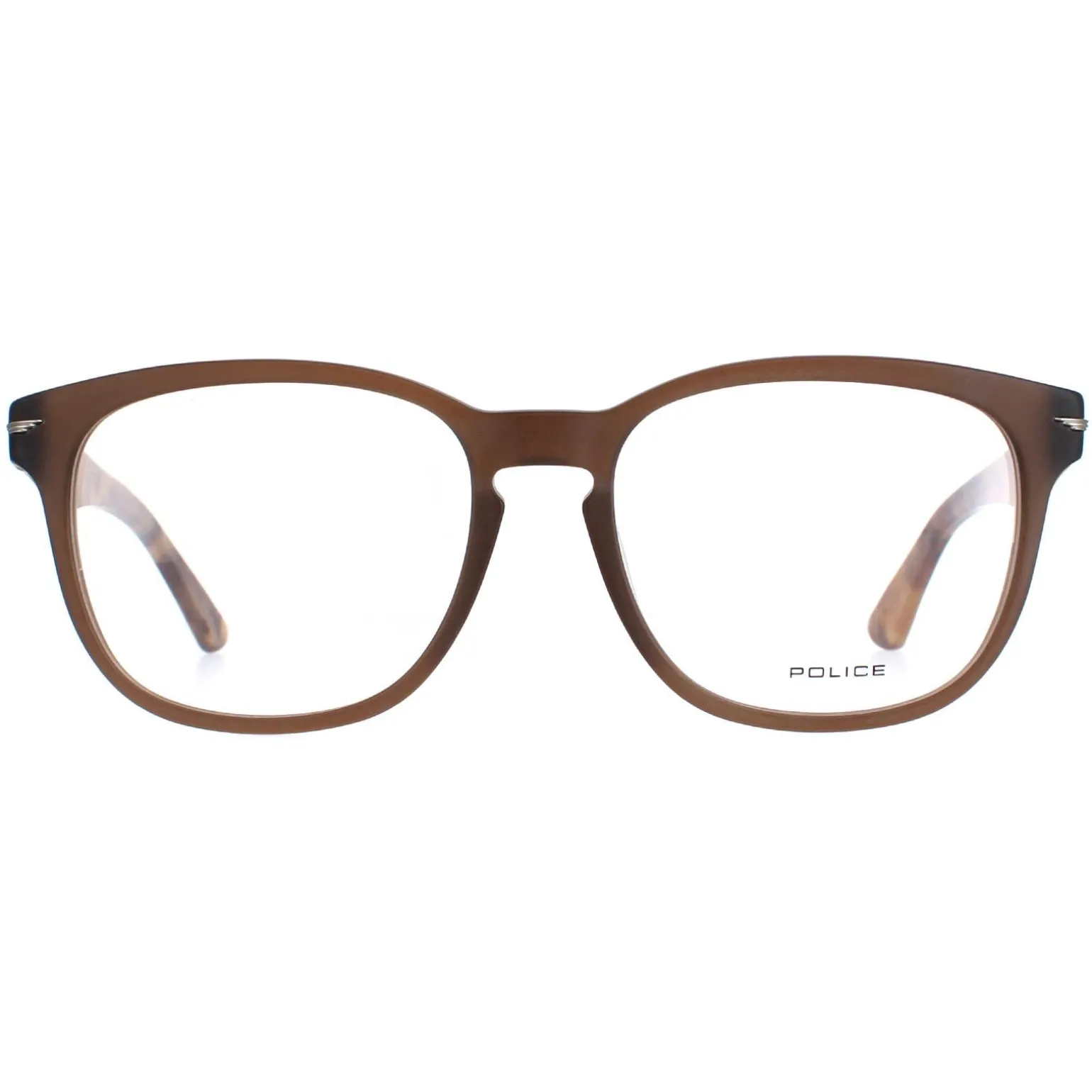 Police Glasses Frames Blackbird 4 VPL392 6W8M Brown Men