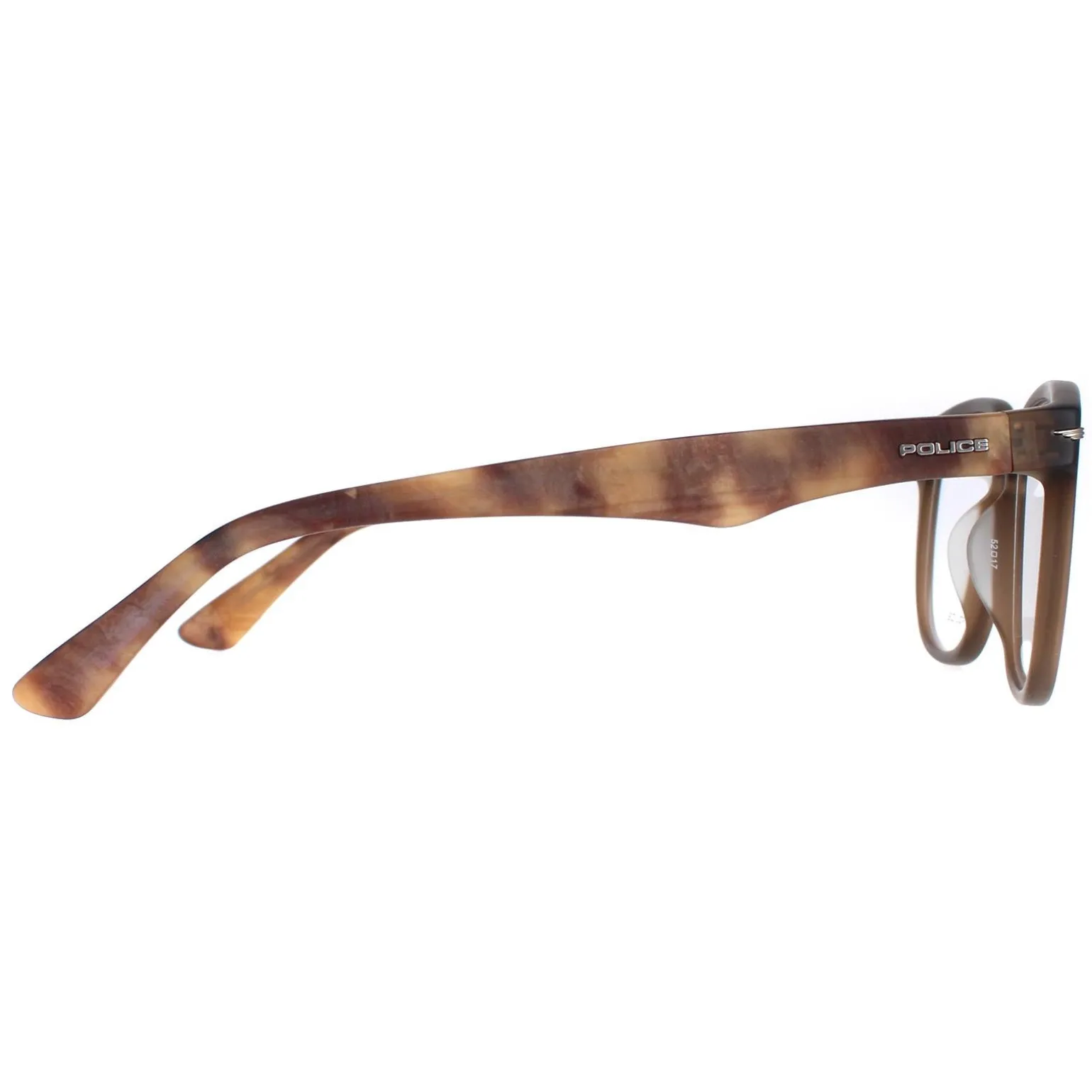 Police Glasses Frames Blackbird 4 VPL392 6W8M Brown Men