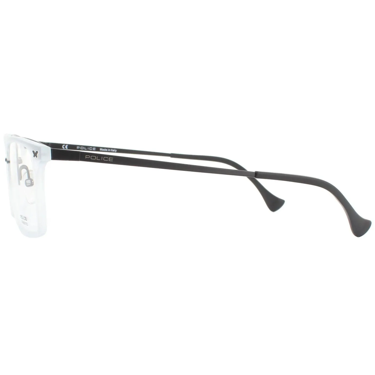 Police Glasses Frames Mettle 3 VPL248 531N Semi Matte Black Men