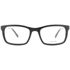 Police Glasses Frames Victory 2 VPL262N 0700 Shiny Black Men