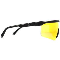 Police Sunglasses Lewis 07 SPLA28 6AAY Rubberised Black Red Mirror