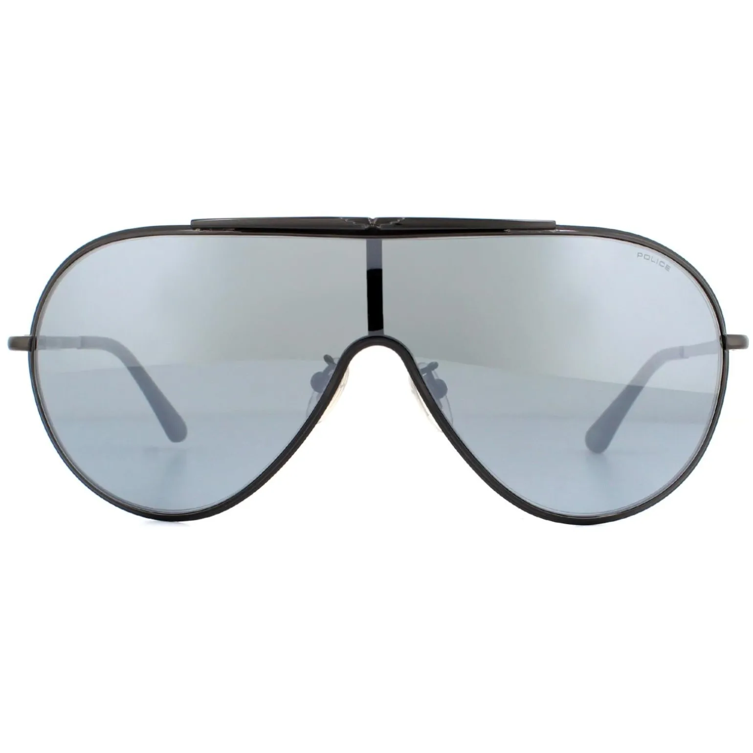 Police Sunglasses Origins 10 SPL964 F39X Ruthenium Smoke Mirror Silver