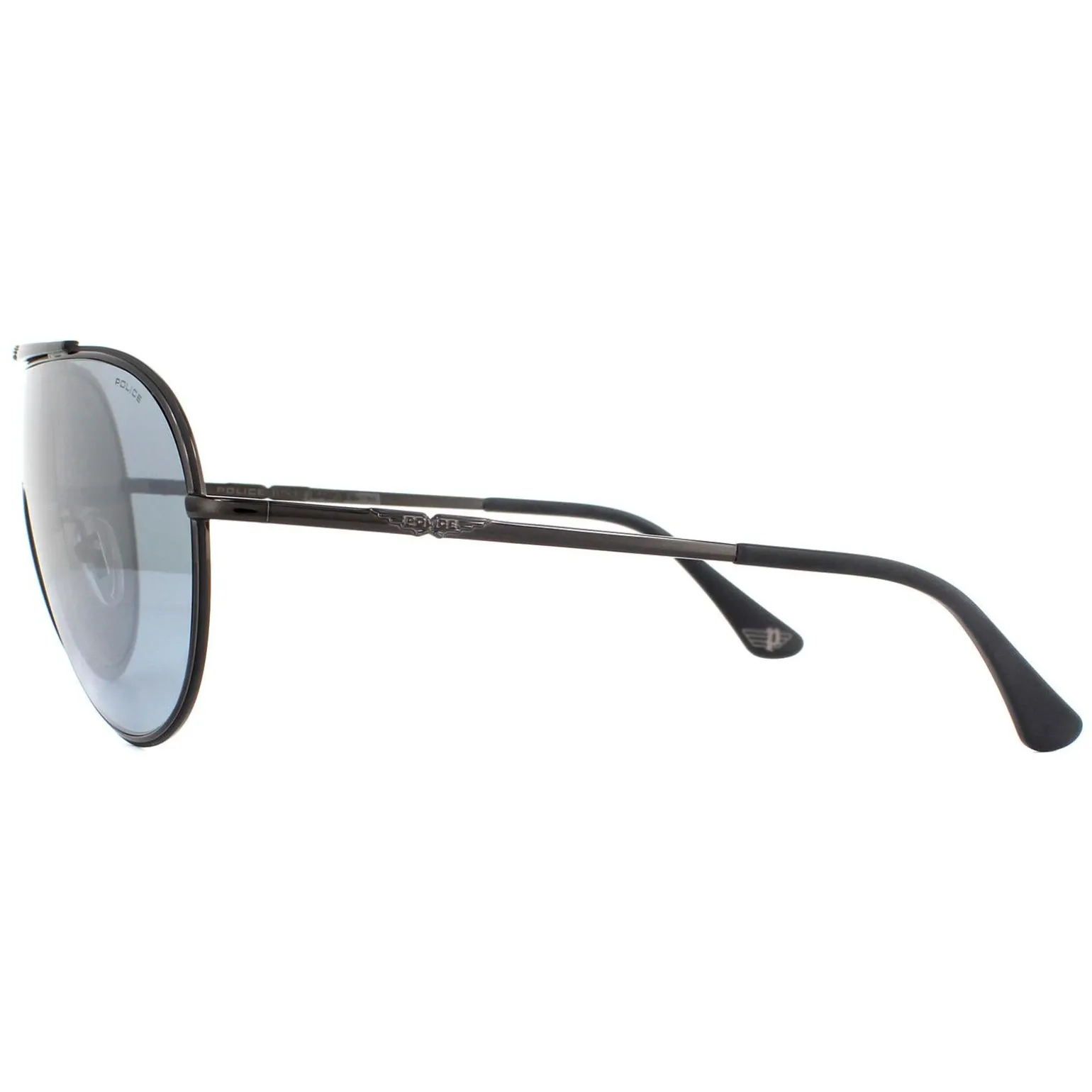 Police Sunglasses Origins 10 SPL964 F39X Ruthenium Smoke Mirror Silver