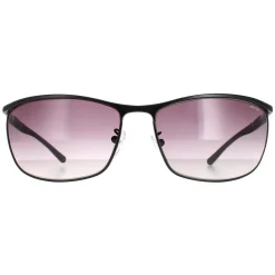 Police Sunglasses S8647 0531 Total Semi Matte Black Smoke Gradient
