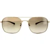 Police Sunglasses S8952 Rival 1 648X Polished Gold Brown Gradient