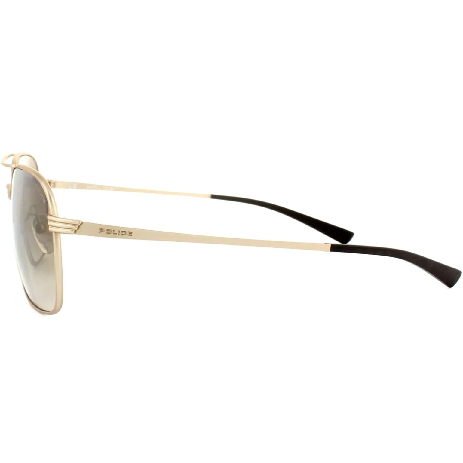 Police Sunglasses S8952 Rival 1 648X Polished Gold Brown Gradient