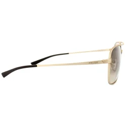 Police Sunglasses S8952 Rival 1 648X Polished Gold Brown Gradient