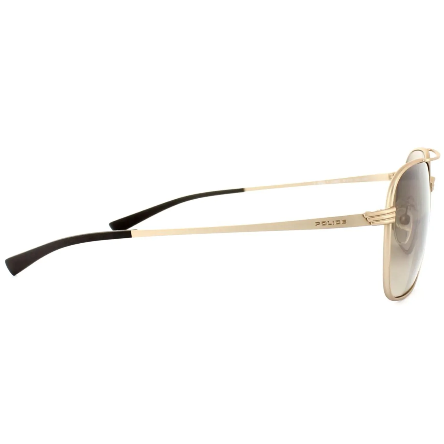 Police Sunglasses S8952 Rival 1 648X Polished Gold Brown Gradient