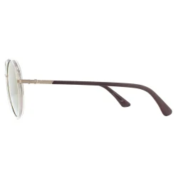 Police Sunglasses SPL870 Coupe 1 8FFG Light Gold Crystal Grey Brown Go