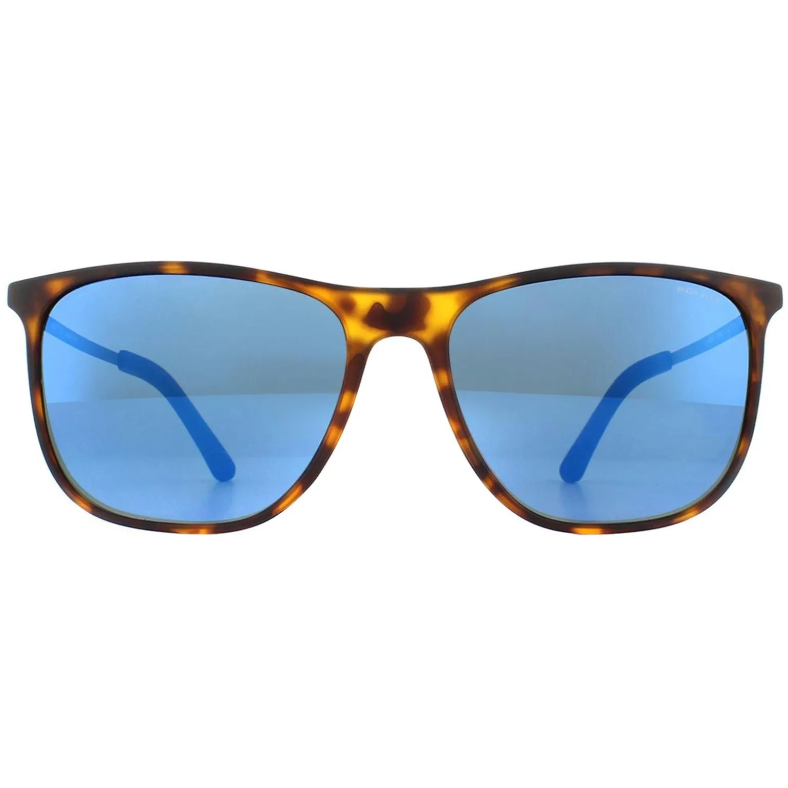 Police Sunglasses SPL567 Edge 5 7VEB Havana Rubberized Blue