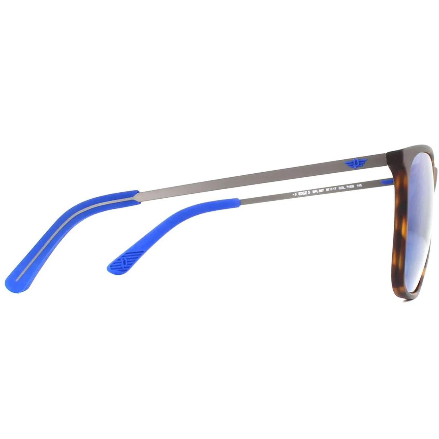 Police Sunglasses SPL567 Edge 5 7VEB Havana Rubberized Blue
