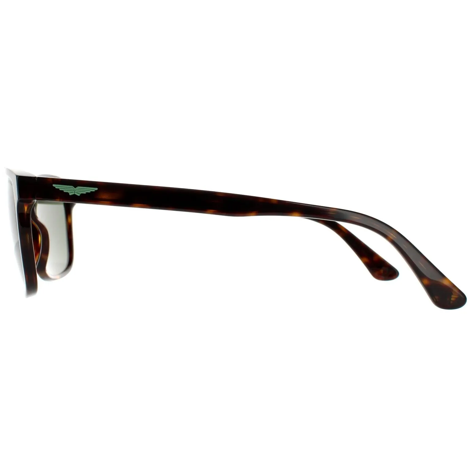 Police Sunglasses SPL998 Origins Lite 4 0722 Shiny Dark Havana Green