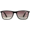 Police Sunglasses SPL972 700P Shiny Black Smoke Gradient Polarized