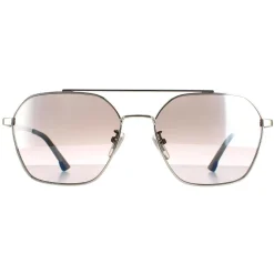 Police Sunglasses SPL771 Vibe 2 579X Shiny Palladium Smoke Silver Mirr