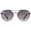 Police Sunglasses SPLA24 Lewis 03 0568 Shiny Gunmetal Smoke Gradient