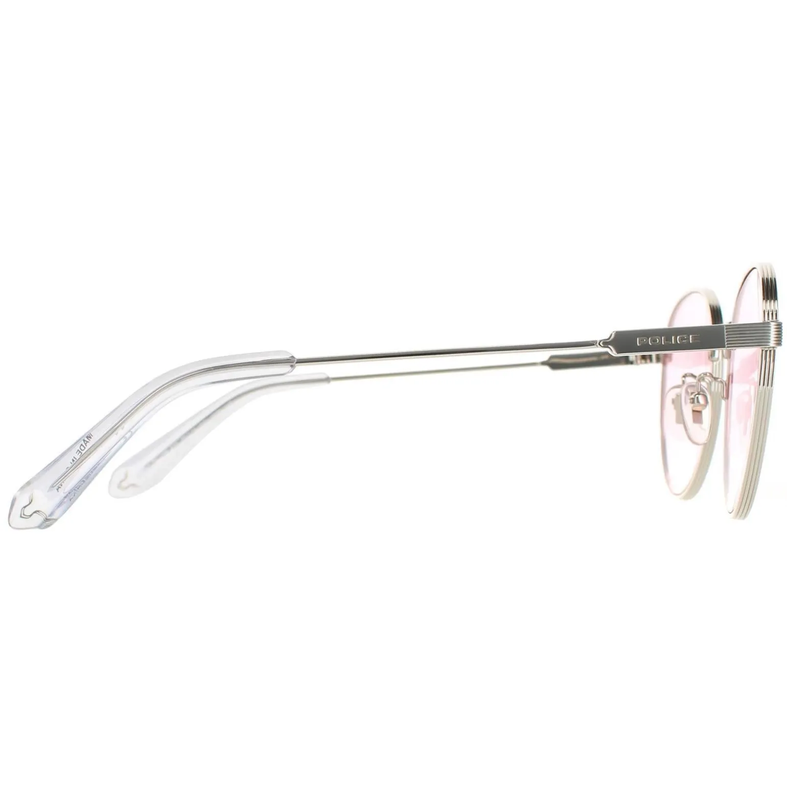 Police Sunglasses SPLA22 Lewis 01 0579 Shiny Palladium Pink