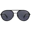 Police Sunglasses SPLA57 Record 2 0627 Matte Gunmetal Grey