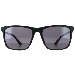 Police Sunglasses SPLA56 Record 1 1BUX Matte Grey Red Grey Mirrored
