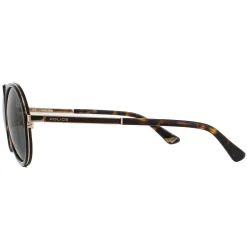 Police Sunglasses SPLA57 Record 2 0300 Shiny Rose Gold Green