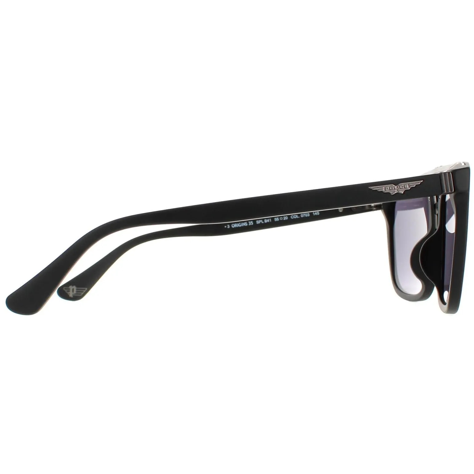 Police Sunglasses SPLB41 Origins 35 0703 Matte Black Grey