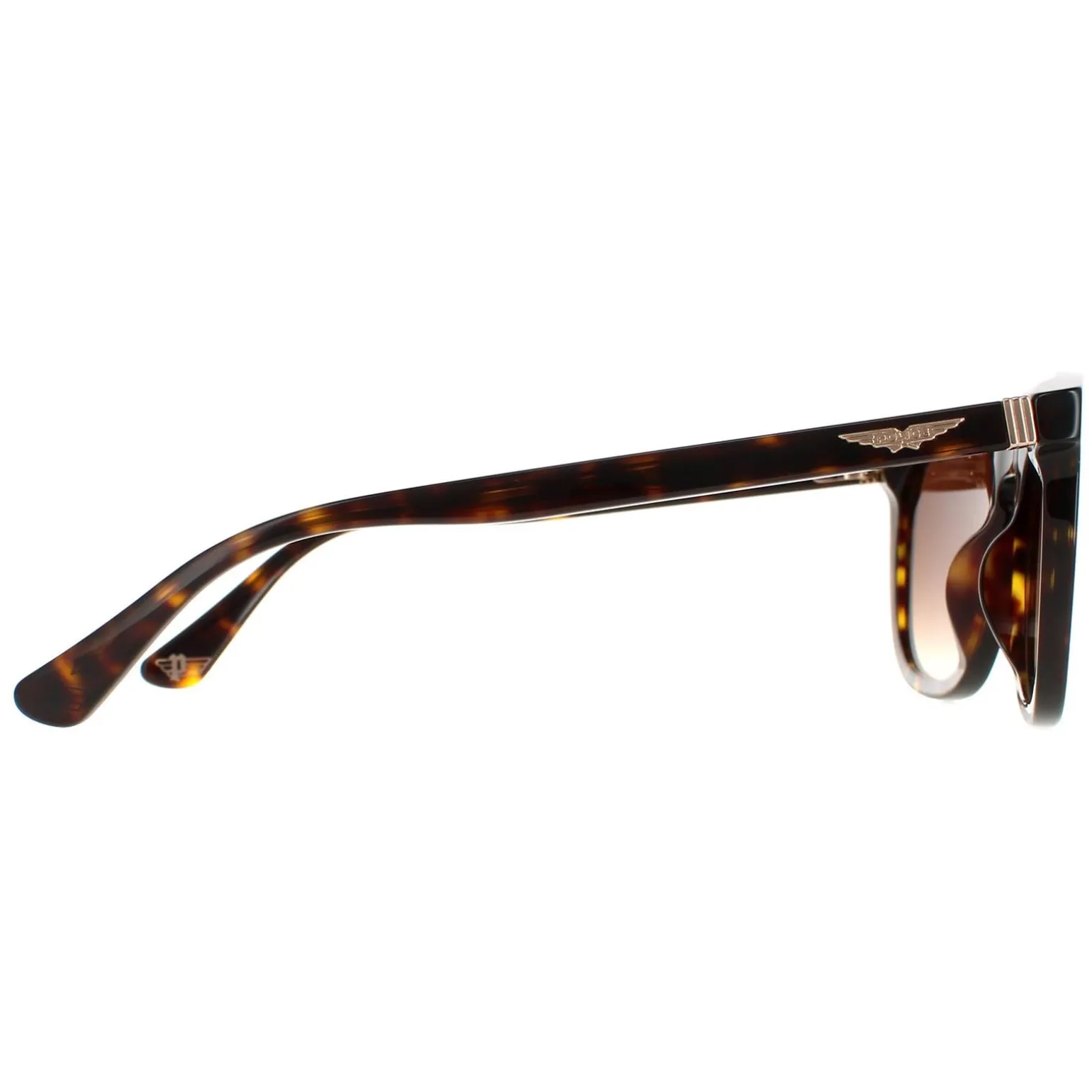 Police Sunglasses SPLB42 Origins 36 0722 Shiny Dark Havana Brown Gradi