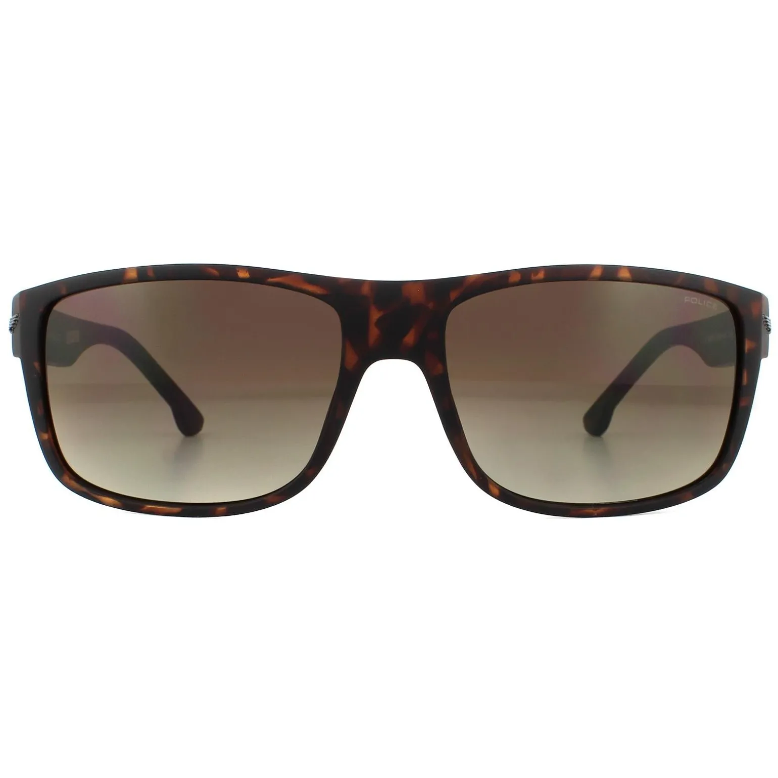 Police Sunglasses SPLB39 Tailwind 4 0738 Matte Dark Havana Smoke Brown