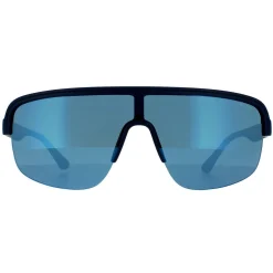 Police Sunglasses SPLB47M Arcade 3 6QSB Matte Midnight Blue Blue Mirro