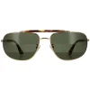 Police Sunglasses SPLD44 Origins 45 0349 Shiny Gold Green