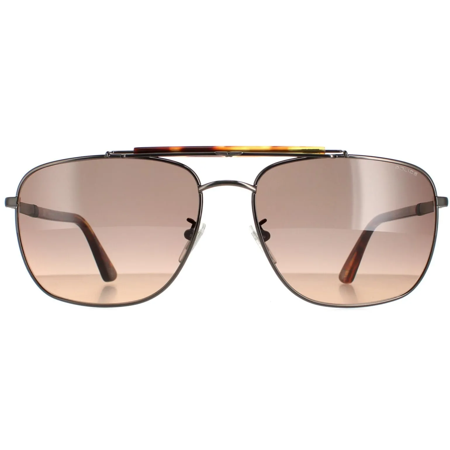 Police Sunglasses SPLD43 Origins 44 584K Shiny Gunmetal Matte Smoke Gr