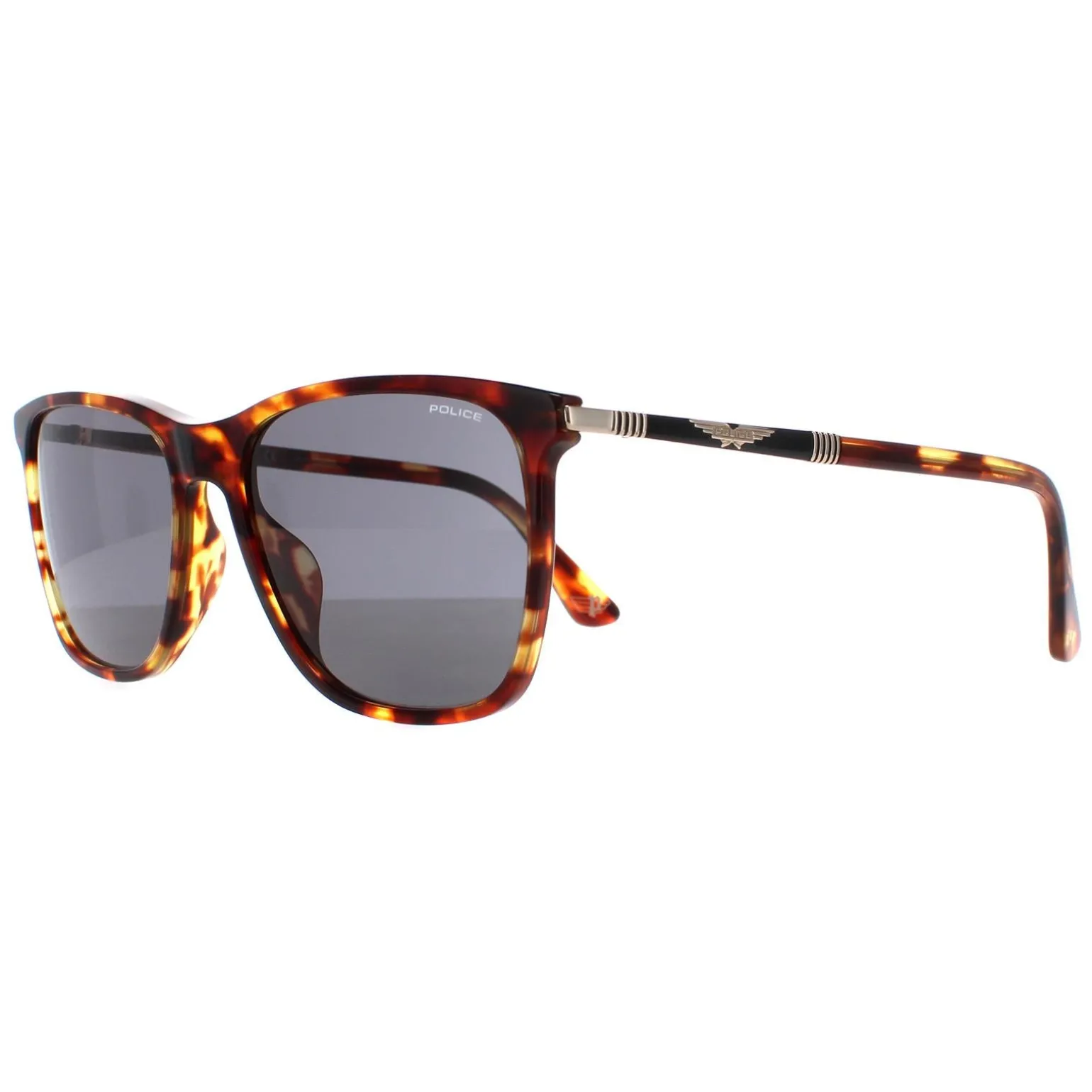 Police Sunglasses SPLD45 Origins 46 08XW Medium Shiny Havana Grey Gree