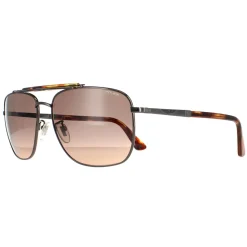 Police Sunglasses SPLD43 Origins 44 584K Shiny Gunmetal Matte Smoke Gr