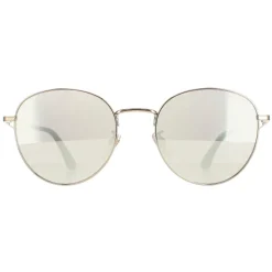 Police Sunglasses SPLE07 Origins Nineties 1 8FFX Shiny Grey Gold Smoke