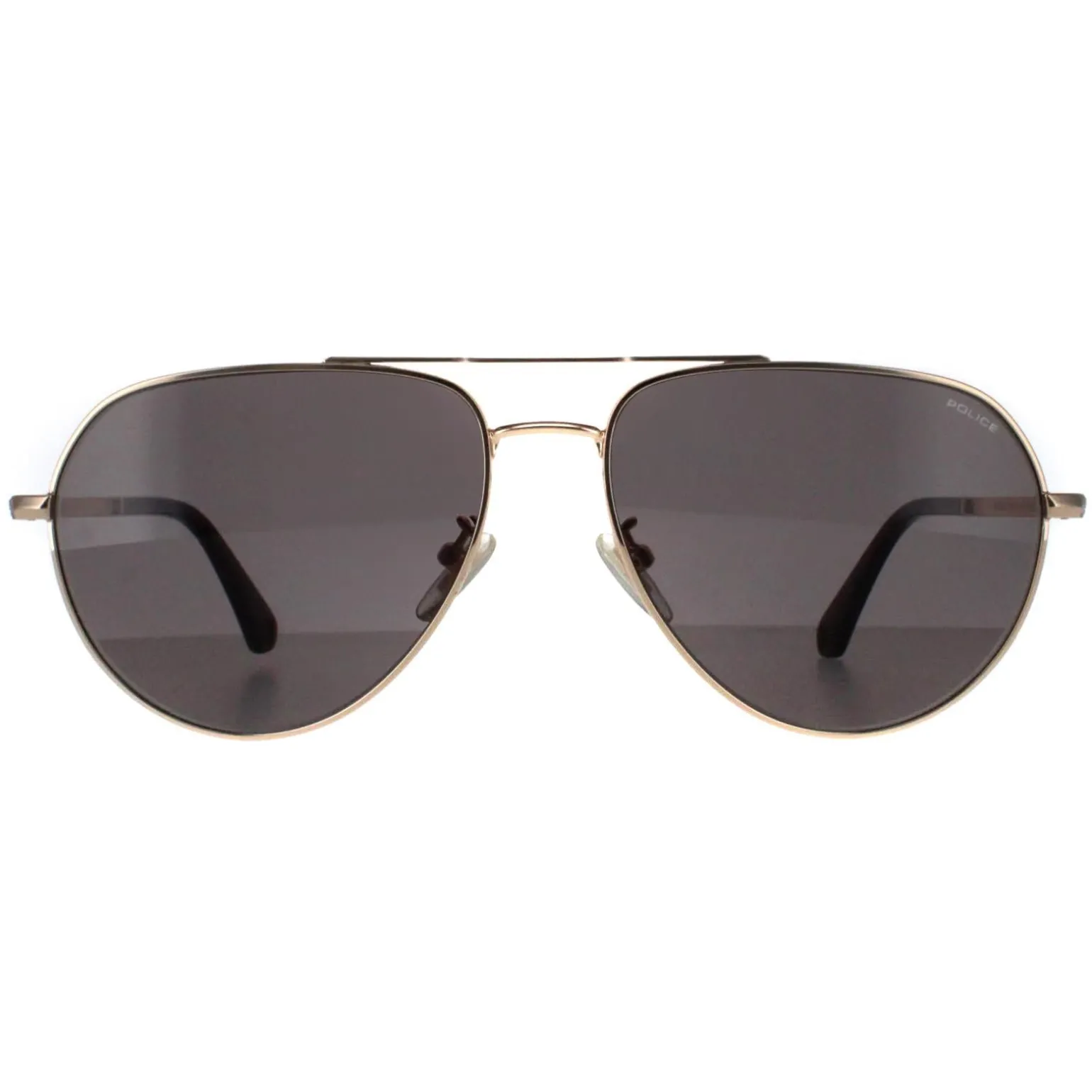 Police Sunglasses SPLE25 Roadie 3 300 Shiny Total Rose Gold Grey Green