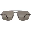 Police Sunglasses SPLE04 Roadie 2 0509 Shiny Ruthenium Grey Green