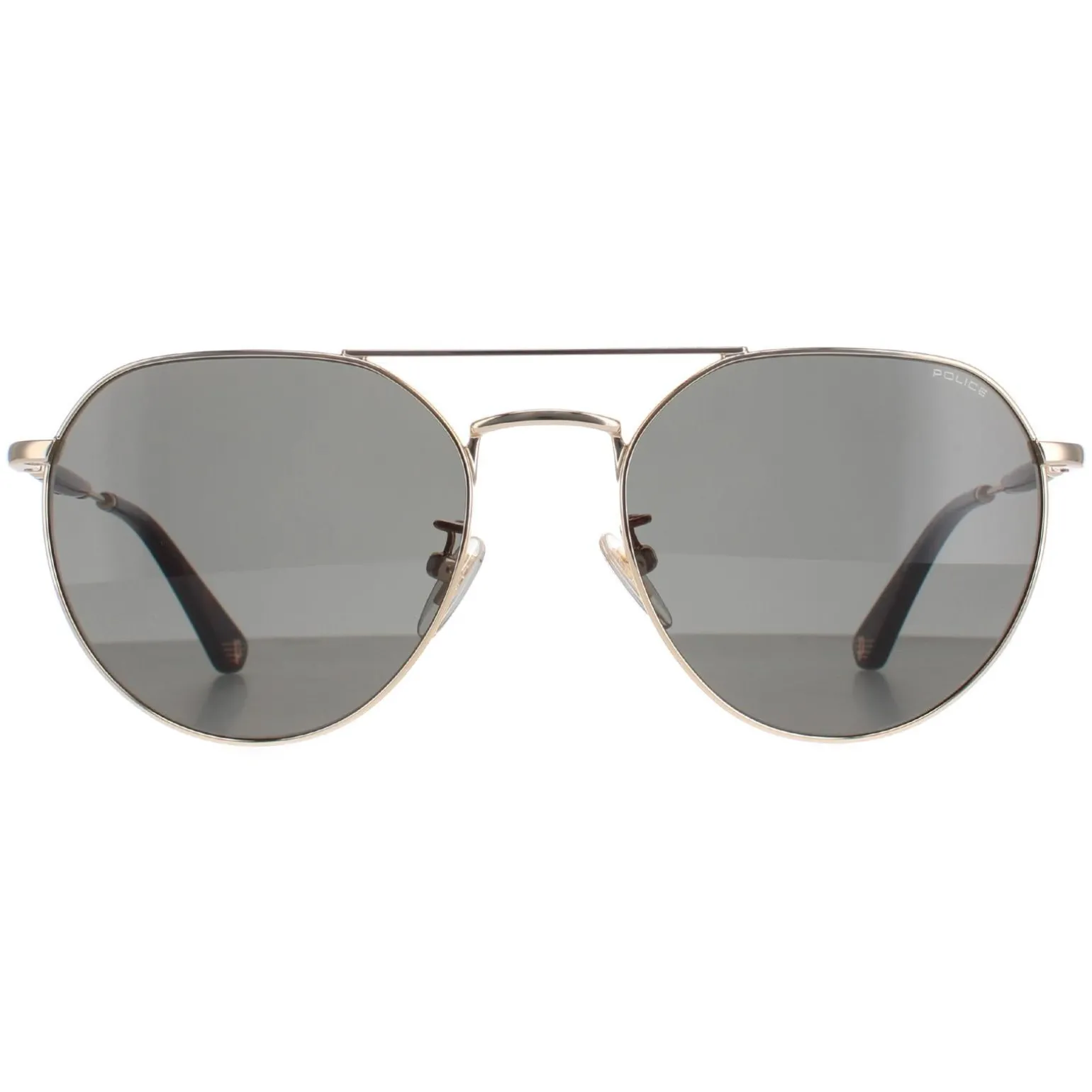 Police Sunglasses SPLF14 Urban 7 300Y Shiny Pink Gold Grey Green