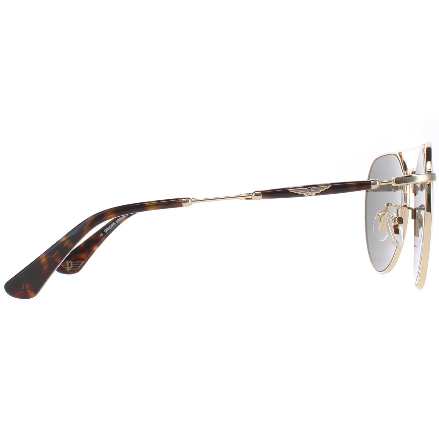 Police Sunglasses SPLF14 Urban 7 300Y Shiny Pink Gold Grey Green